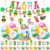 Andra evenemangsfestleveranser Hawaii Party Luau dekoration ananas kokosnöt dricka cup flamingo aloha banner sommar bröllop hawaiian tropisk parti dekor 230329