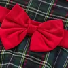 Girls Dresses Ma Baby 17Y Christmas Red Dress Kid Toddler Girl Plaid Bow Tulle Tutu Party Children Year Xmas Costumes D01 230329