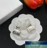 Top Lock Pendant Women Designer Studs Titanium Steel Lover Earrings Gold Silver Colors Hoop For Fashion Jewelry