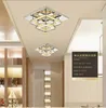 Taklampor 12W Square LED Light Crystal Luster Modern vardagsrumslampa inomhus hem sovrum badrumsstudie