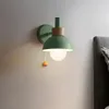 Wandlampen moderne led lamp Noordelijke ijzeren houten sconce lichten voor slaapkamer woonkamer keuken spiegel lichte badkamer huis kunst decor