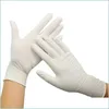 Disposable Gloves 100Pcs Latex White Nonslip Laboratory Rubber Protective Household Cleaning Products In Drop Delivery Home Garden K Dhfwo