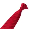 Bow Ties Santa Tie Design Wedding Man Solid Stripe Business Handkakor Manschett Link Thin Self Set