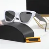 Protection UVB lunettes de soleil design hommes lunettes de soleil symbole polarisé laser gravure lettres lunette noir triangle décoration lunettes de soleil luxe PJ086 E23