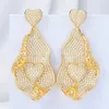 Soramoore – boucles d'oreilles pendantes en forme de cœur, Design Original, luxe, Vintage, pour femmes nobles, fête de mariage, CZ dubaï, bijoux magnifiques