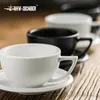 Tazze MHW 3BOMBER 280Ml Cangkir Espresso Teh dan Piring dengan Set Sendok Kopi Mug Seni Latte Cappuccino Keramik Aksesori Rumah Barista 230328