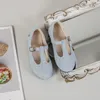 Sneakers Sepatu Putri Anak anak Musim Gugur T Bar Modis Bayi Perempuan Flat Balet Balita Gaun Manis Mary Jane Baru 230329