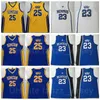 NCAA Tigers College Basketball 23 Derrick Rose Jerseys Men University University Simeon Career Academy Team Purple Blue Yellow White Color Stutded