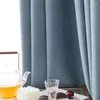 Curtain For Living Room Solid Color Full Shading Home Decoration Thicken Balcony Bedroom Sunblind Cortinas Rideaux Pour Le Salon