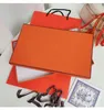 7 컬러 H 홈 백 실크 스카프 트윈 실린더 상자 긴 실크 번들 리본 선물 상자 포장 D 홈 실크 작은 리본