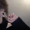 Boucles d'oreilles pendantes KAITIN luxe boucle d'oreille irrégulière pour les femmes multicolore cristal cercle fête strass bijoux accessoires