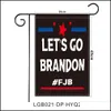 Баннерные флаги садовый флаг Lets Go Brandon 12x18 дюймов Двусторонняя новинка Сезонная декоративная FJB для двора декор DHS Drop Delive Ho Dhnzl