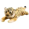 39-48 cm symulacja Lion Tygrys Leopard Plush Toys Decor Home Pchane słodkie zwierzęta lalki miękkie jak poduszka dla dzieci Prezent La588