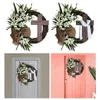 Декоративные цветы венки круглый пасхальный венок с поперечной виноградной лозой для домашней входной двери украшения весна сад P230310
