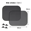 Car Sunshade Mesh Pocatalyst Summer Sun Visor Window Screen Shade Cover Suction Cup Front Rear Side Curtain Styling 5pcs