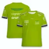 Herren T-Shirts Aston Martin Herren T-Shirt Kollektion Alonso Hut mit Kurzarm Mode T-Shirt Top Sommer übergroße Kinderkleidung 230329