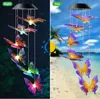 LED Solar String Lights butterfly dragonfly Garden Decorations for Xmas Party dragonfly Hummingbird Outdoor Love Hearts Ball Lamp
