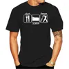 T-shirts masculins 2023 Coton Mens Sale Summer Eat Sleep Dance Dance Keep Fit Exercice T-shirtfunny Tee