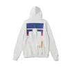 Męskie bluzy bluzy moda moda damskie Offs Whitees Men Streetwear Letter Hoodie Man Projektanci Hooded Skateboard Blue bluza Kxwg 1sal 1sal