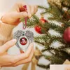 Weihnachtsschmuck Sublimationsrohlinge Engelsflügel Ornament Flügelform Blanko Fügen Sie Ihr eigenes Bild und Hintergrund hinzu 2023 Drop Delivery Dhrey