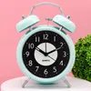 Clocks Accessories Other & 4inch Alarm Clock Twin Bell Non Ticking Silent Bedroom Heavy Sleeper Round Super Loud Desktop Student Battery Ope