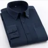 Camisas casuais masculinas Oxford masculas camisas de manga longa casual azul azul verde marinho verde camisa de negócios homens de manga longa slim camisa 230329