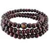 Chaînes 6mm Bois Bracelet Bracelet Tibétain Bouddhiste Sandale Collier 108pcs Perle Bouddhisme Prière Homme Femme Rouge