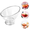 Bowls Bowl Salad Serving Fruit Tableware Container Glass Snack Noodle Soup Mixing Dish Party Cleardessert Transparent Appetizer