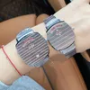 패션 커플 시계 38mm 35mm 여자 남성 남성 쿼츠 운동 스테인리스 스틸 실버 골드 손목 시계 Montre de Luxe Wristwatch 디자이너