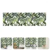 Wallpapers 1 Sheet Green Wallpaper DIY Self Adhesive Leaf Wall Sticker Removable Background for Home Bedroom Living Room Style 3