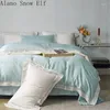 Bedding Sets Nature Luxury Silk Beauty Home Bedroom com capa Cama de lençóis lisos para adultos Consolador