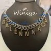 2023 Designer New G Family Necklace / Gujia New Letter Diamond Inlaid ClaVicle Chain Armband Feminint temperament gamla modesmycken