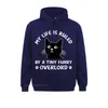 Heren Hoodies Sweatshirts Slim Fit Mens My Life geregeerd door Tiny Overlord Funny Vintage Hoodie Group Ostern Day Hoods Long Sleeve