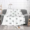 Blankets Eye Blue Eye Flannel Throw Blanket Cartoon Beauty Eyelash Evil Blanket for Home Travel Super Soft Plush Thin Quilt 230329