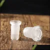 액세서리 미니 컨버터 유리 어댑터 10mm 암 ~ 14mm 수컷 18mm 어댑터 Quartz Banger Water Bongs dab Rigs Drop Deliver DHOC2