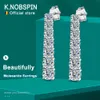 Серьера -шпильки knobspin d vvs1 Серьги для женщин для женщины свадьба еврейка с GRA S925 Sterling Sliver.