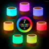 Veilleuses 7 couleurs lumière RGB télécommande tactile lampe à intensité variable Table de chevet lampes de Protection des yeux USB Rechargeable