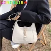 Kvällspåsar Lyxvarumärken och handväska Top End -kvalitet Designer Läder axel crossbody väska för kvinnor mode underarm flicka säck 230329