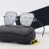 Lunettes de soleil designer pour femmes hommes nouveaux modèles lunettes de protection UV spéciaux Leg Double Beam Metal Frame des marques extérieures de conception
