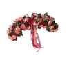 Decorative Flowers Wedding Arch Greenery Leaf Garland Floral Swag Rose Door Wreath For Party Home Window Spring Summer Decoration