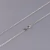 Chains FNJ 925 Silver O-Chain For Jewelry Making 2mm Vintage Pure Sterling Necklace Men Women