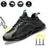 Scarpe eleganti isolate 6kv Elettricista di sicurezza Stivali da lavoro da uomo Scarpe da ginnastica con punta in plastica Antistab Antismash Uomo 230329