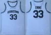 Georgetown Hoyas Basketball College 33 Allen Iverson Jersey 3 University High School Shirt All Stitched Team Nero Grigio Verde Giallo Blu Bianco NCAA traspirante