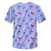 Magliette da uomo IFPD Taglia UE Natale 3D Stampato Babbo Natale T-shirt regalo di vendita 6XL Personalità Plus Magliette per feste di Natale