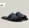 Perfecte mooie Izmir mannen sandalen schoenen kalfsleer leren man slippers glijden op strandschuifjes brede fit jongens slippers comfort casual wandelen eu 38-46