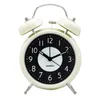 Clocks Accessories Other & 4inch Alarm Clock Twin Bell Non Ticking Silent Bedroom Heavy Sleeper Round Super Loud Desktop Student Battery Ope