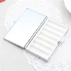 Wholesale 50PCS Blank Rectangle Pill Boxes Metal Pills Container 7 Grids Mini Portable Travel Case dh1074