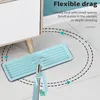 Mops Non extrusion mop floor mop with reusable microfiber mat self written lazy flat mop household cleaning tool 230329