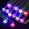 Glitter Flash Acryl Dekoration Halskette LED Lampe Neuheit Nachtmarkt heiß kreative Kinderspielzeug leuchtend leuchten Spielzeug leuchten