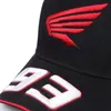 Moto Baseball Hat Designer Hon Lettres Brodé Offroad Racing Moto Cap Mode Street Cap pour Hommes Femmes